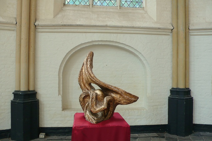 Bronzen beeld Geboorte- en levensproces