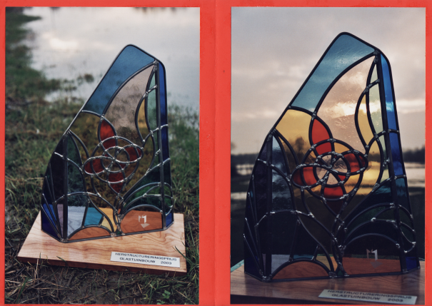 Glas-in-lood plaquette